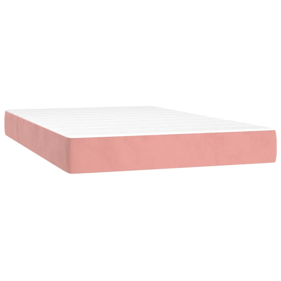Sommier à lattes de lit avec matelas et LED Rose 120x200cm - 6