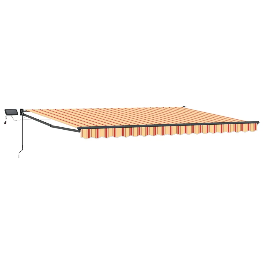 Store rétractable manuel avec LEDs Multicolore 4,5 × 3 m - 2