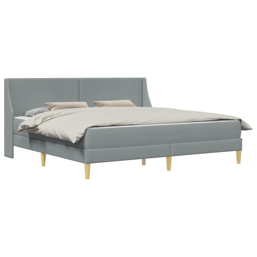 Cadre de lit avec matelas avec tête de lit Polyester - 2