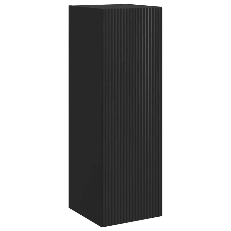 Cabinet de Salle de Bain Mural Noir 33 x 34,5 x 60 cm - 2