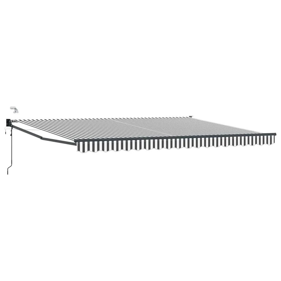 Auvent rétractable électrique Anthracite et blanc 4,5 × 3 m - 2