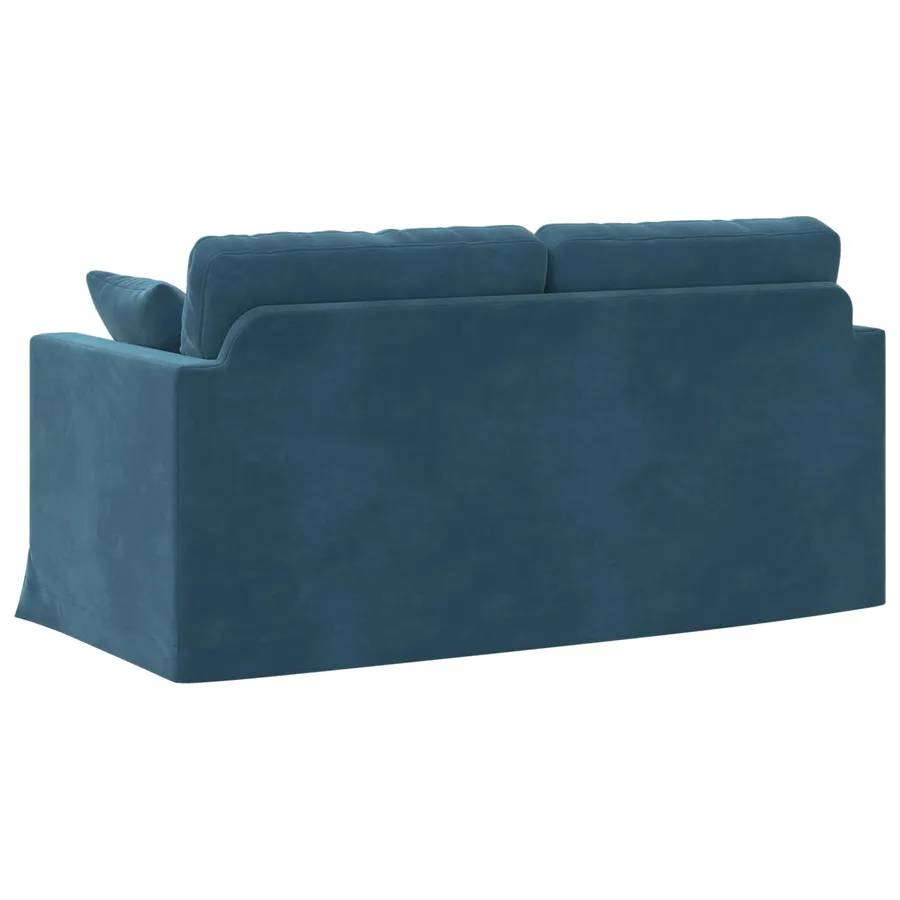 Canapé Bleu 158 x 78 x 80 cm Velours - 6