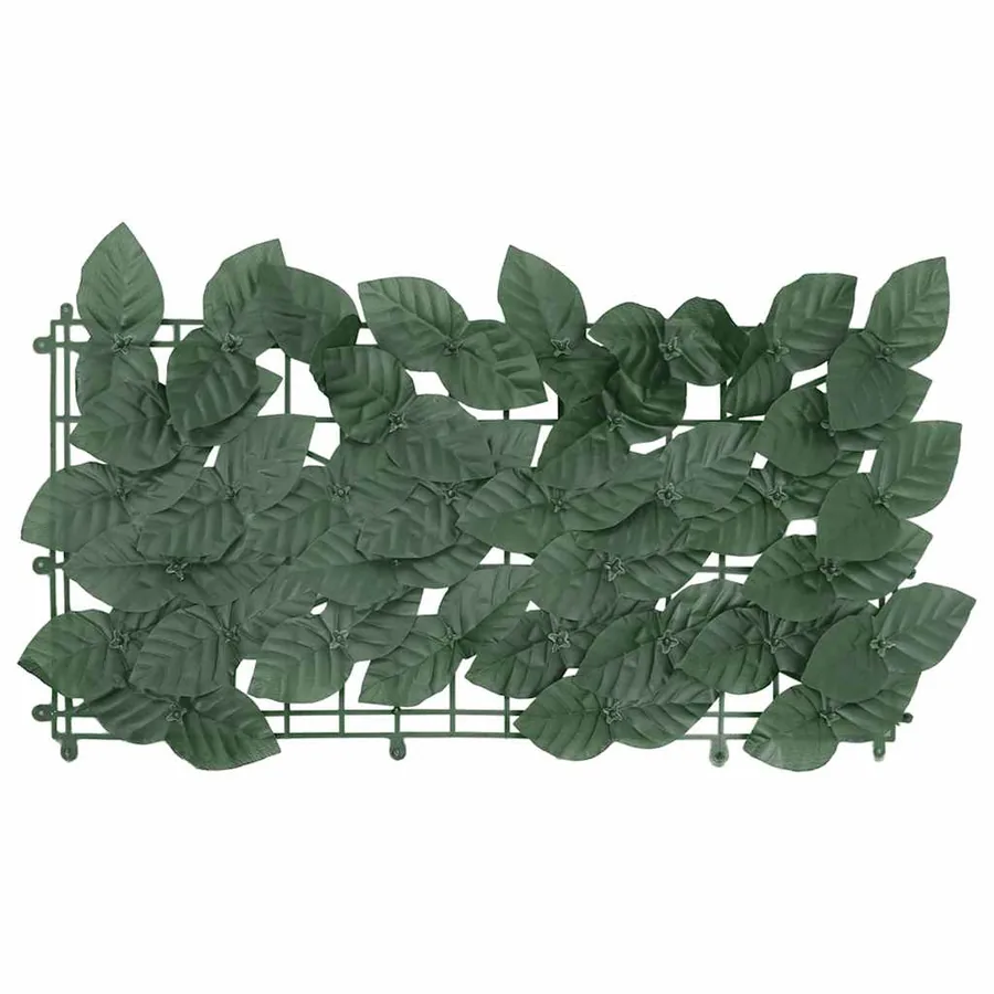 Écran de balcon avec feuilles vert foncé 500x150 cm - 2
