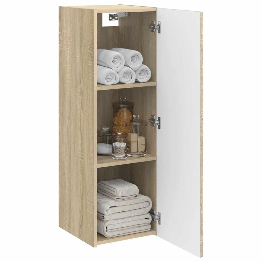 Cabinet de Salle de Bain Mural Chêne Sonoma 33 x 34,5 x 100 cm - 3