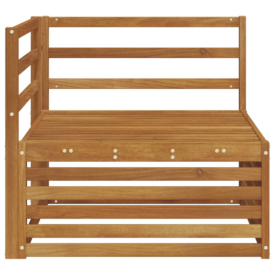 Canapé d'angle extérieur Bois d'Acacia Massif Naturel - 4
