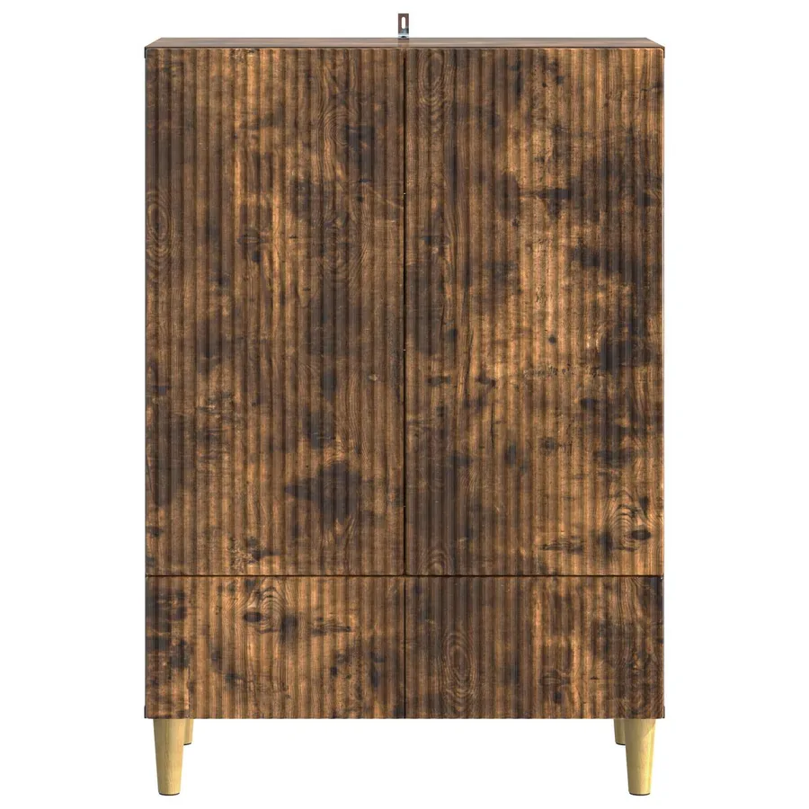 Buffet Chêne fumé 66 x 34,5 x 95 cm Bois d'ingénierie - 5