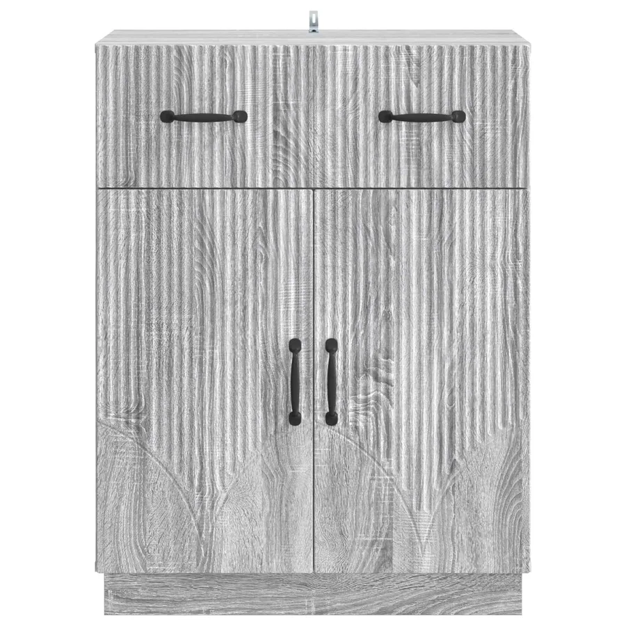 Buffet Sonoma gris 66 x 34,5 x 87 cm Bois d'ingénierie - 6