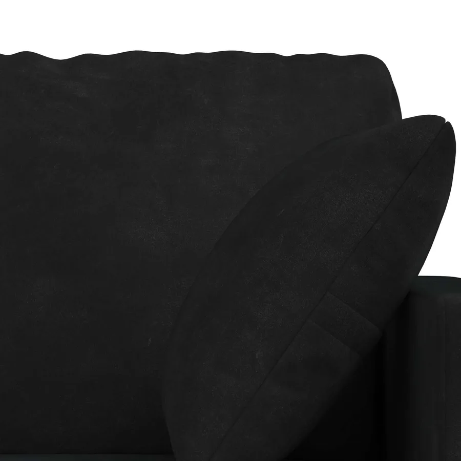 Ensemble de Canapés 2 pcs Noir Velours - 6