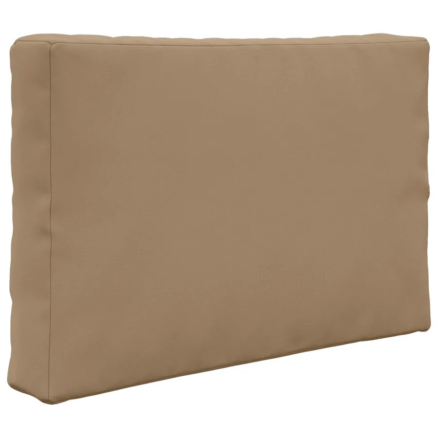 Coussin de canapé d'extérieur 2 pcs Taupe Polyester - 5