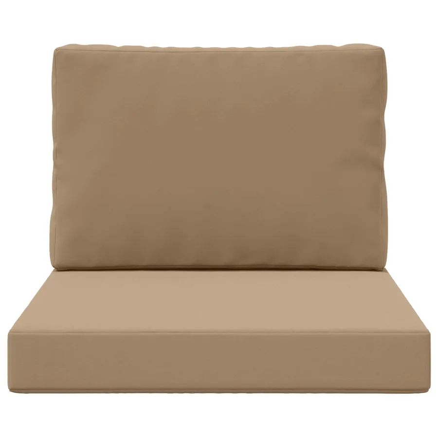 Coussin de canapé d'extérieur 2 pcs Taupe Polyester - 6