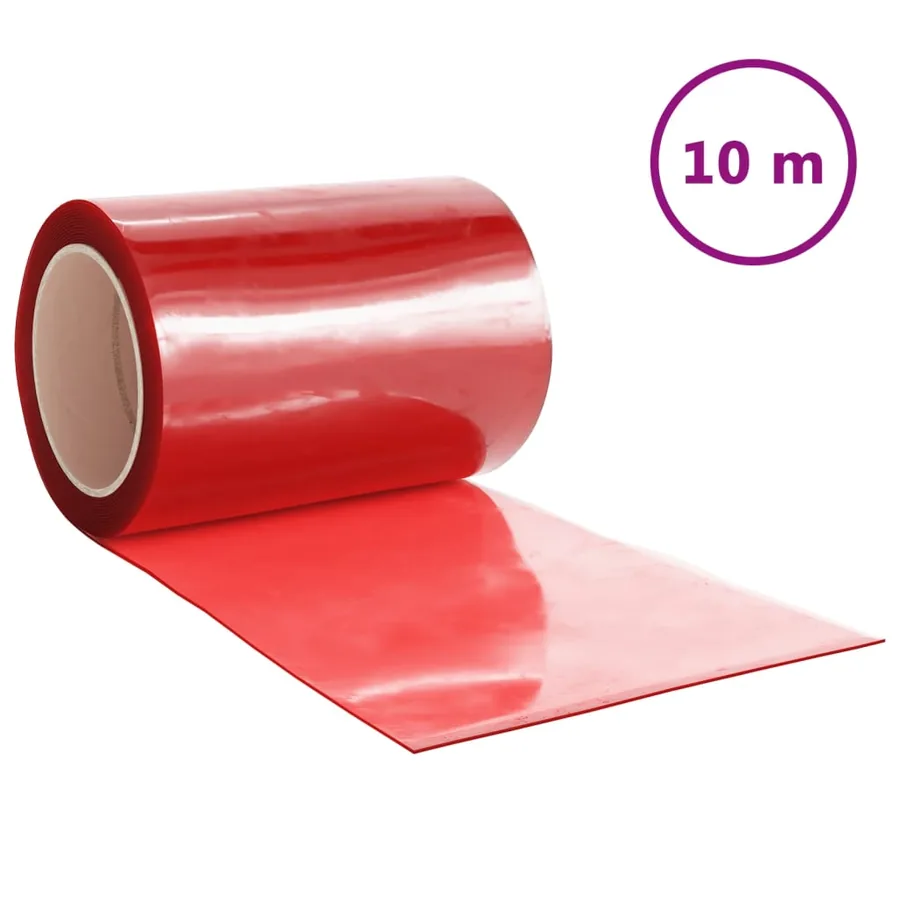 Rideau de porte rouge 300 mmx2,6 mm 10 m PVC - 2