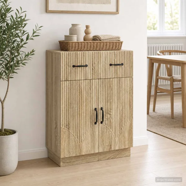 Buffet Chêne Sonoma 66 x 34,5 x 87 cm Bois d'ingénierie