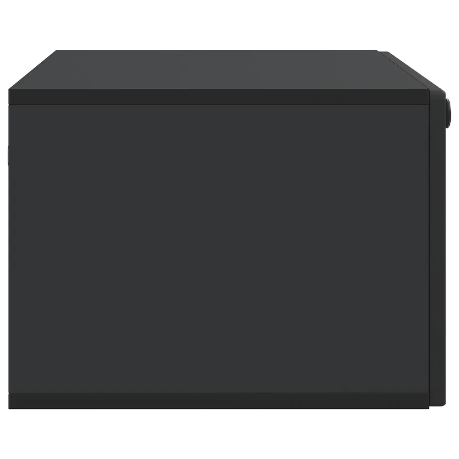 Meuble TV mural Noir 78,5 x 41 x 30 cm Bois d'ingénierie - 7
