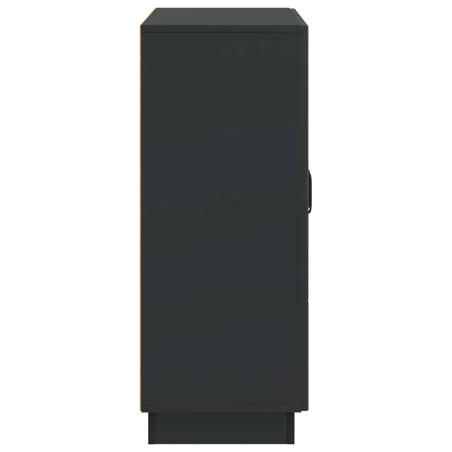 Buffet Noir 66 x 34,5 x 87 cm Bois d'ingénierie - 7