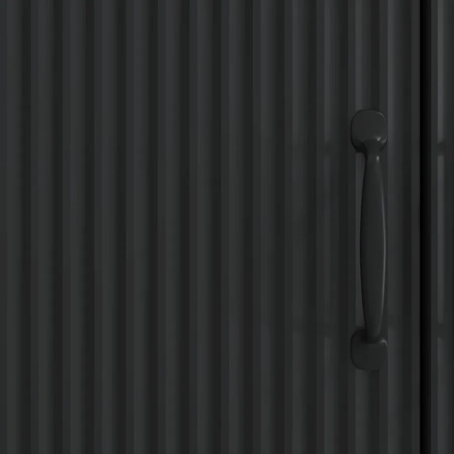 Buffet Noir 66 x 34,5 x 87 cm Bois d'ingénierie - 8