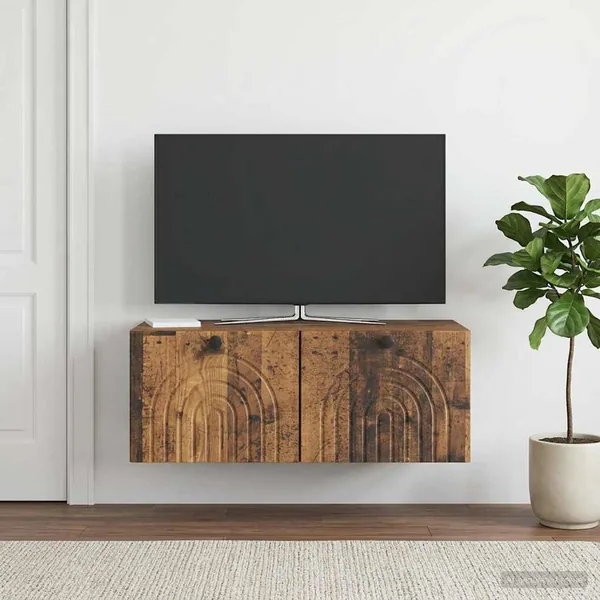 Meuble TV mural Bois ancien 78,5 x 41 x 30 cm Bois d'ingénierie