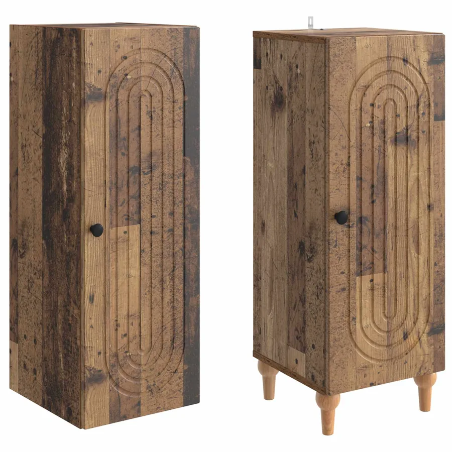 Ensemble de Meubles 2 pcs Bois ancien Bois d'ingénierie - 4