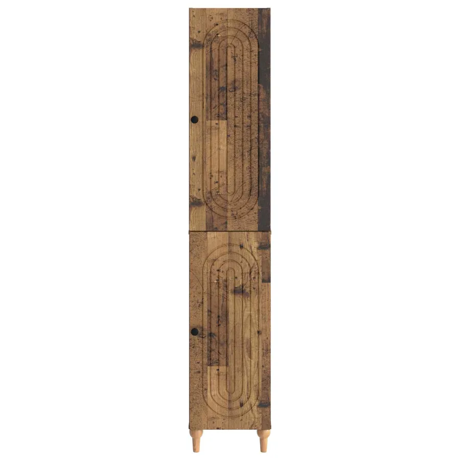 Ensemble de Meubles 2 pcs Bois ancien Bois d'ingénierie - 5