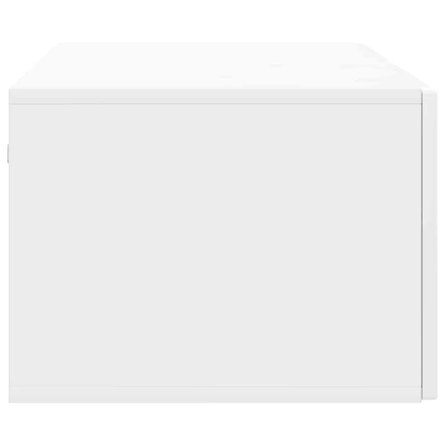 Meuble TV mural Montage mural Blanc brillant 98 x 41 x 30 cm - 7