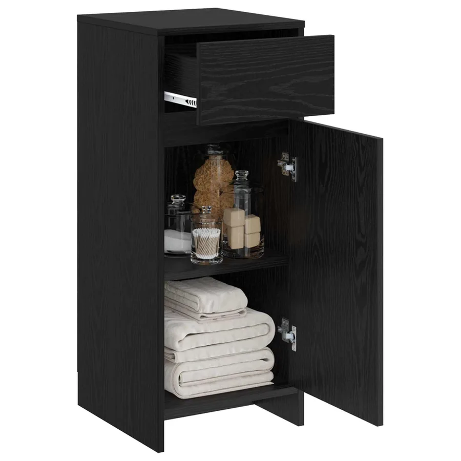 Armoire de salle de bain Chêne noir 35 x 36,5 x 85 cm - 3