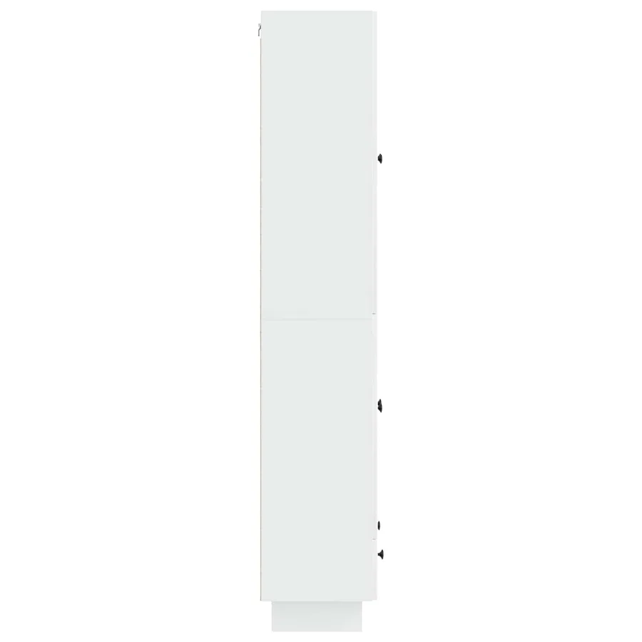 Ensemble de Meubles 2 pcs Blanc brillant 66 x 34,5 x 95 cm - 6