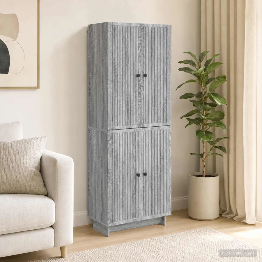 Ensemble de Meubles 2 pcs Sonoma gris 66 x 34,5 x 90 cm