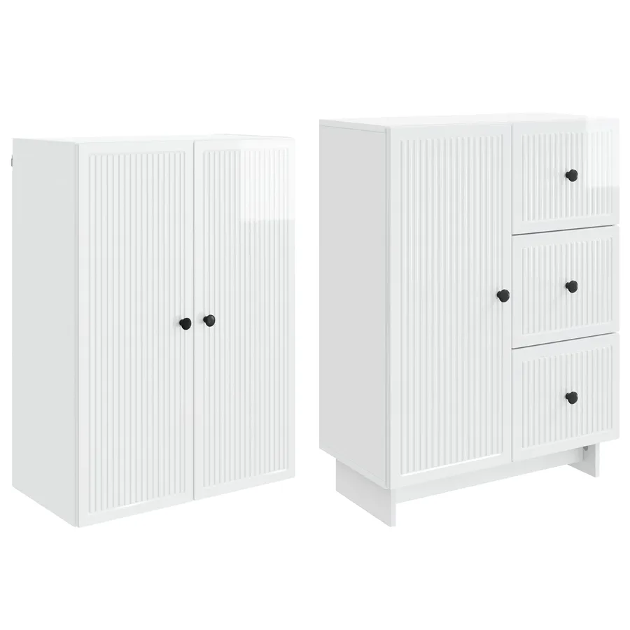 Ensemble de Meubles 2 pcs 66 x 34,5 x 90 cm Bois d'ingénierie - 4