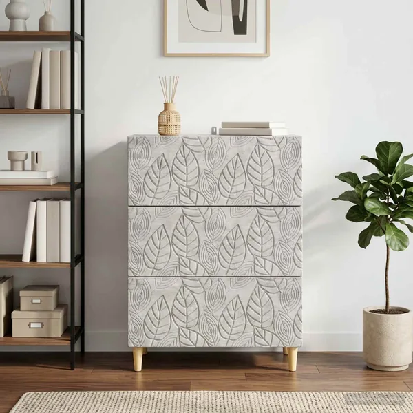 Armoire à tiroirs Gris béton 66 x 34,5 x 90 cm