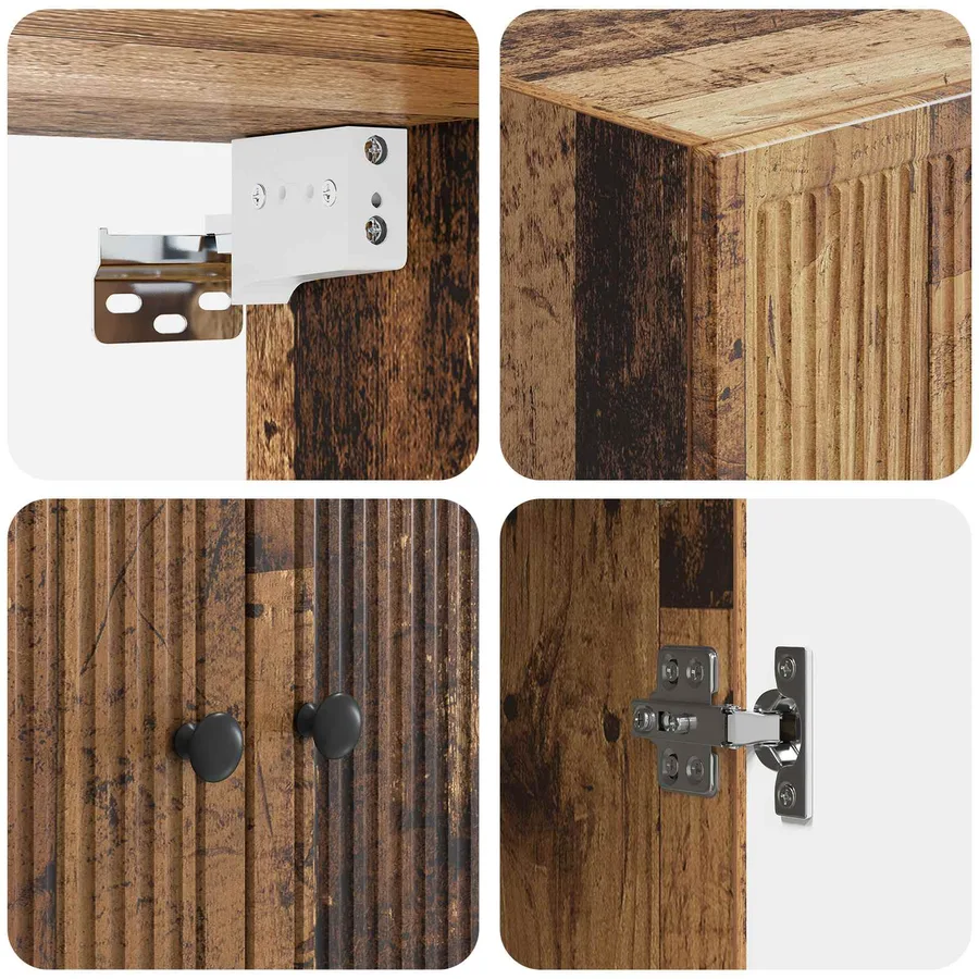 Armoire Murale Bois ancien 66 x 34,5 x 90 cm Bois d'ingénierie - 7