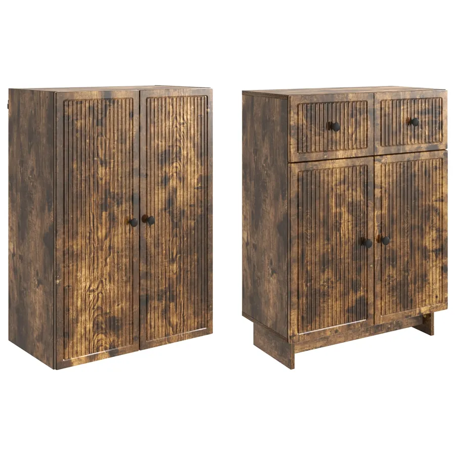 Ensemble de Meubles 2 pcs 66 x 34,5 x 90 cm Bois d'ingénierie - 4