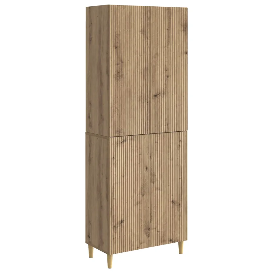 Ensemble de Meubles 2 pc Chêne artisanal Bois d'ingénierie - 2