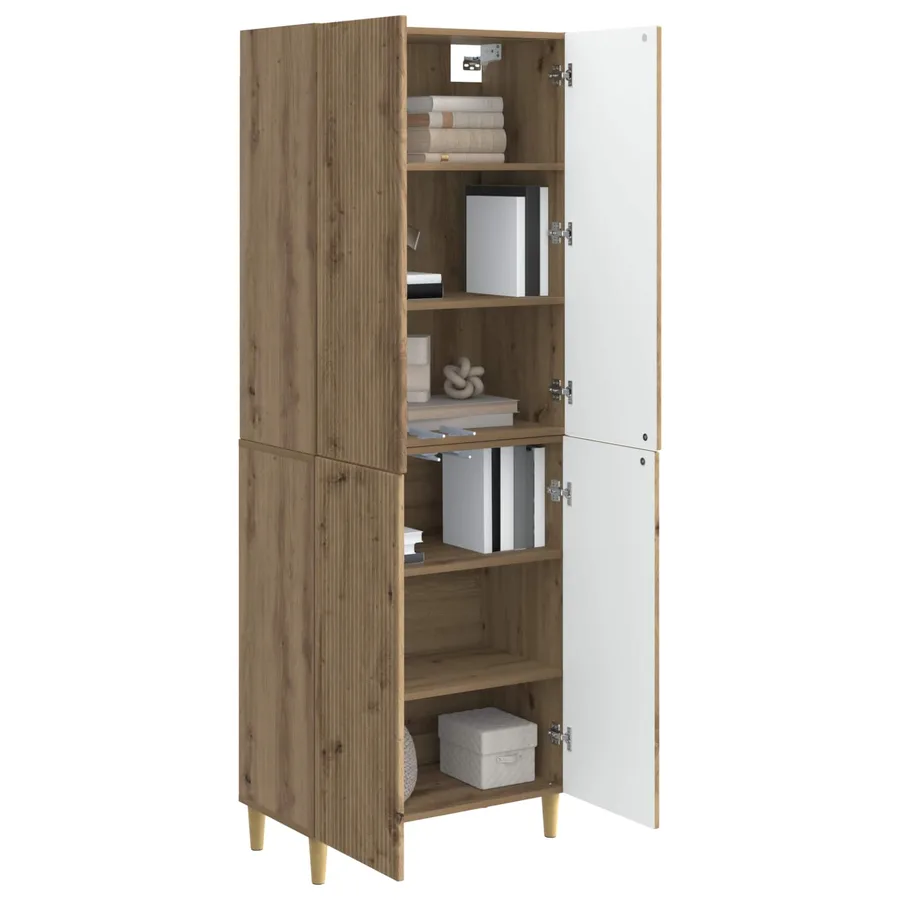 Ensemble de Meubles 2 pc Chêne artisanal Bois d'ingénierie - 3