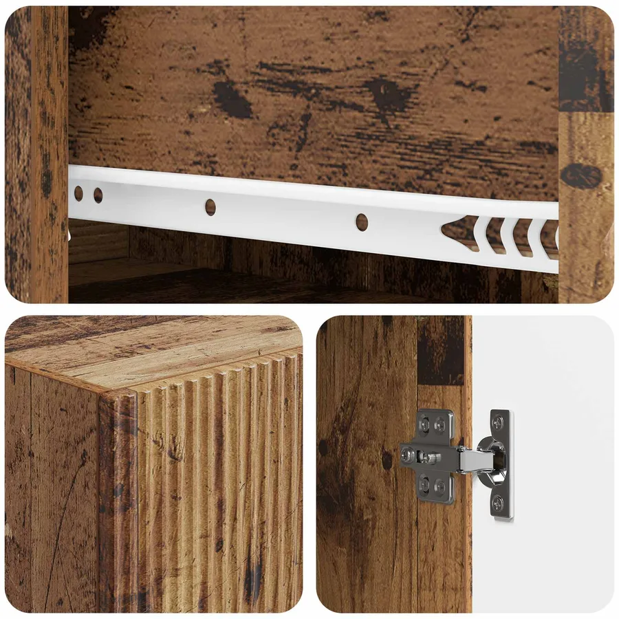 Ensemble de Meubles 2 pcs 66 x 34,5 x 90 cm Bois d'ingénierie - 8