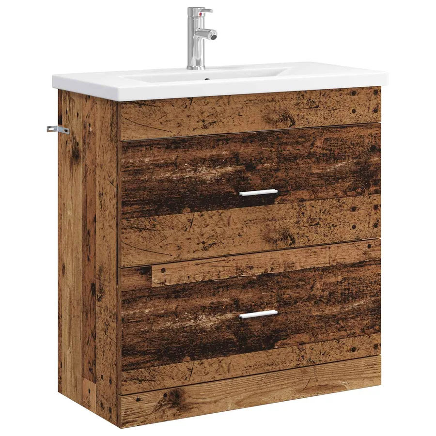 Ensemble de mobilier de salle de bain Bois ancien - 2