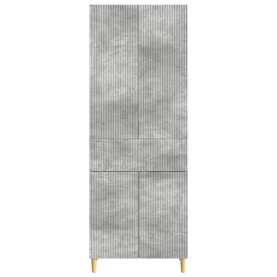 Ensemble de Meubles 2 pcs Gris béton 66 x 34,5 x 90 cm - 5