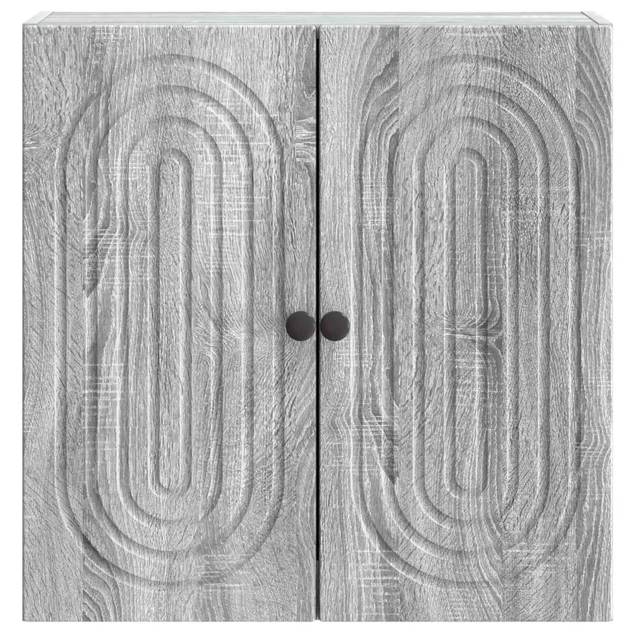 Armoire Murale Sonoma gris 59 x 31 x 60 cm Bois d'ingénierie - 4