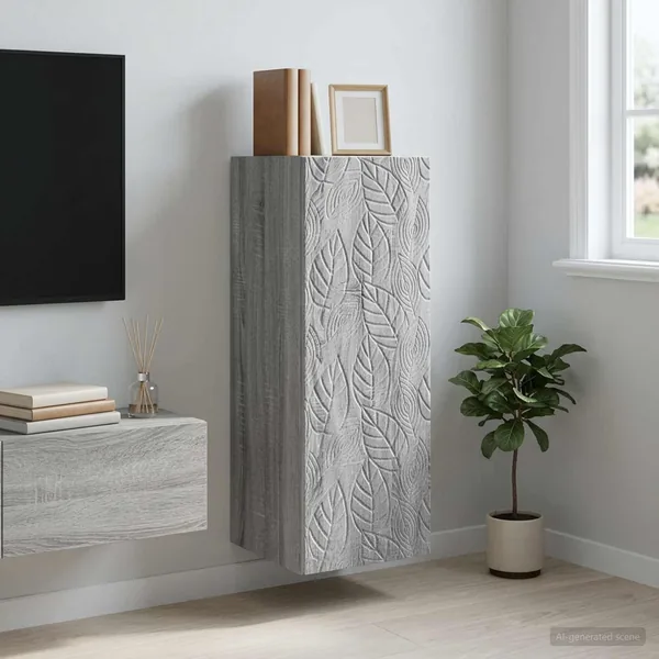 Armoire Murale Sonoma gris 33 x 34,5 x 90 cm Bois d'ingénierie