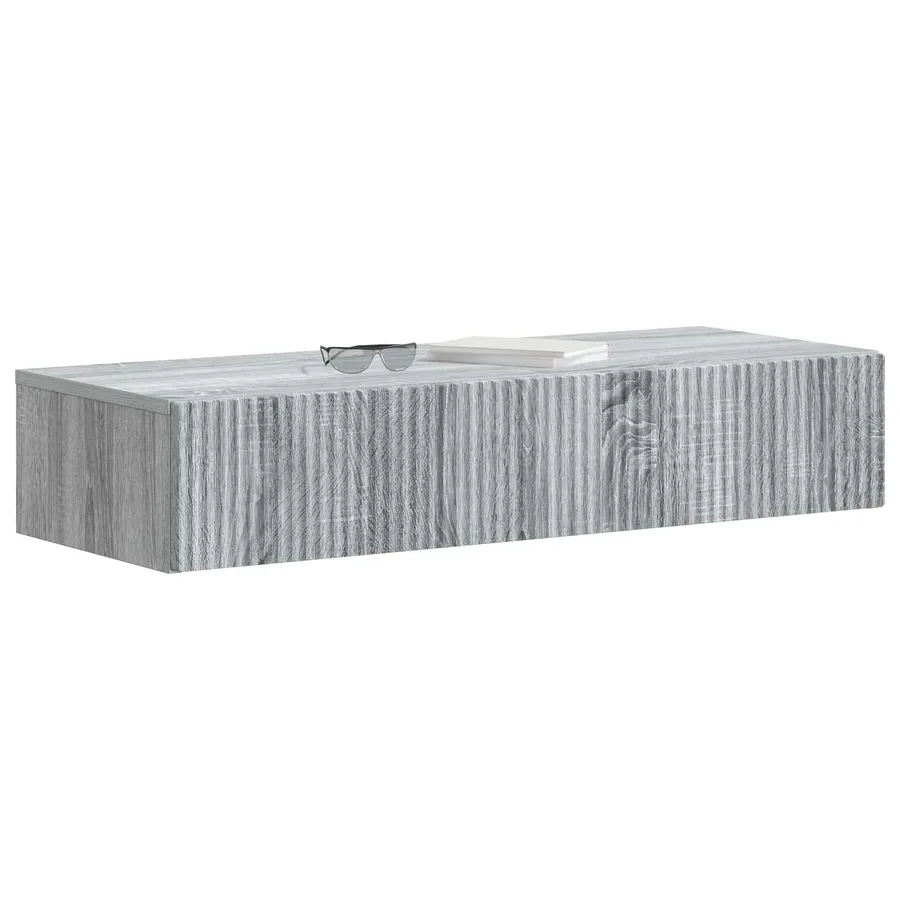 Table d'appoint murale Sonoma gris 87,5 x 34,5 x 17 cm - 3