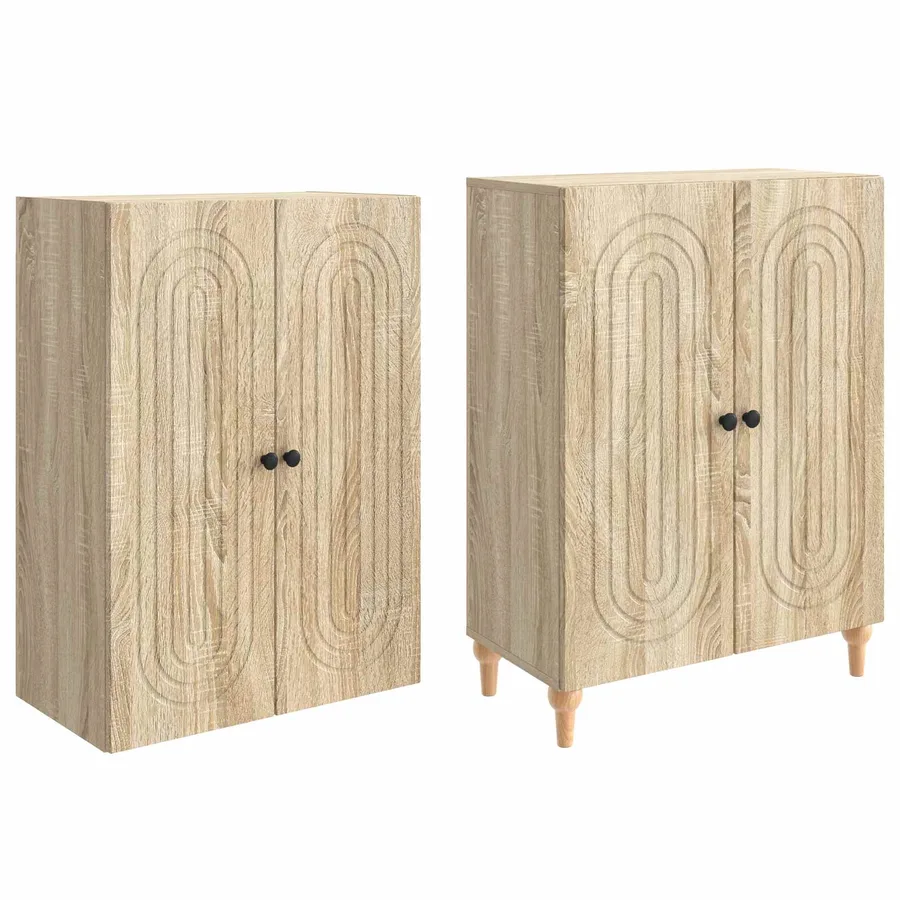 Ensemble de Meubles 2 pcs 66 x 34,5 x 90 cm Bois d'ingénierie - 4
