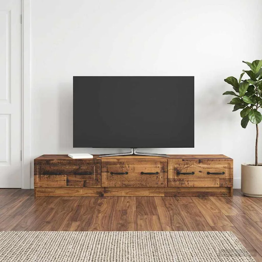 Meuble TV Bois ancien 147 x 34,5 x 27 cm Bois d'ingénierie - 4