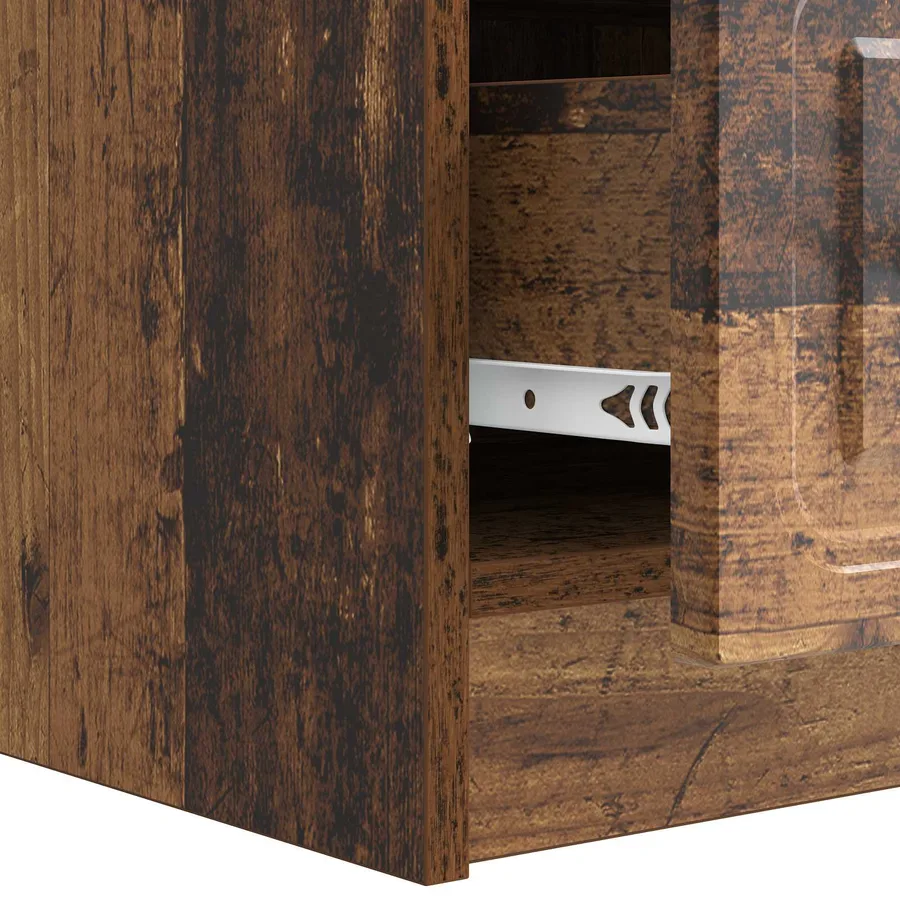 Meuble TV Bois ancien 147 x 34,5 x 27 cm Bois d'ingénierie - 9