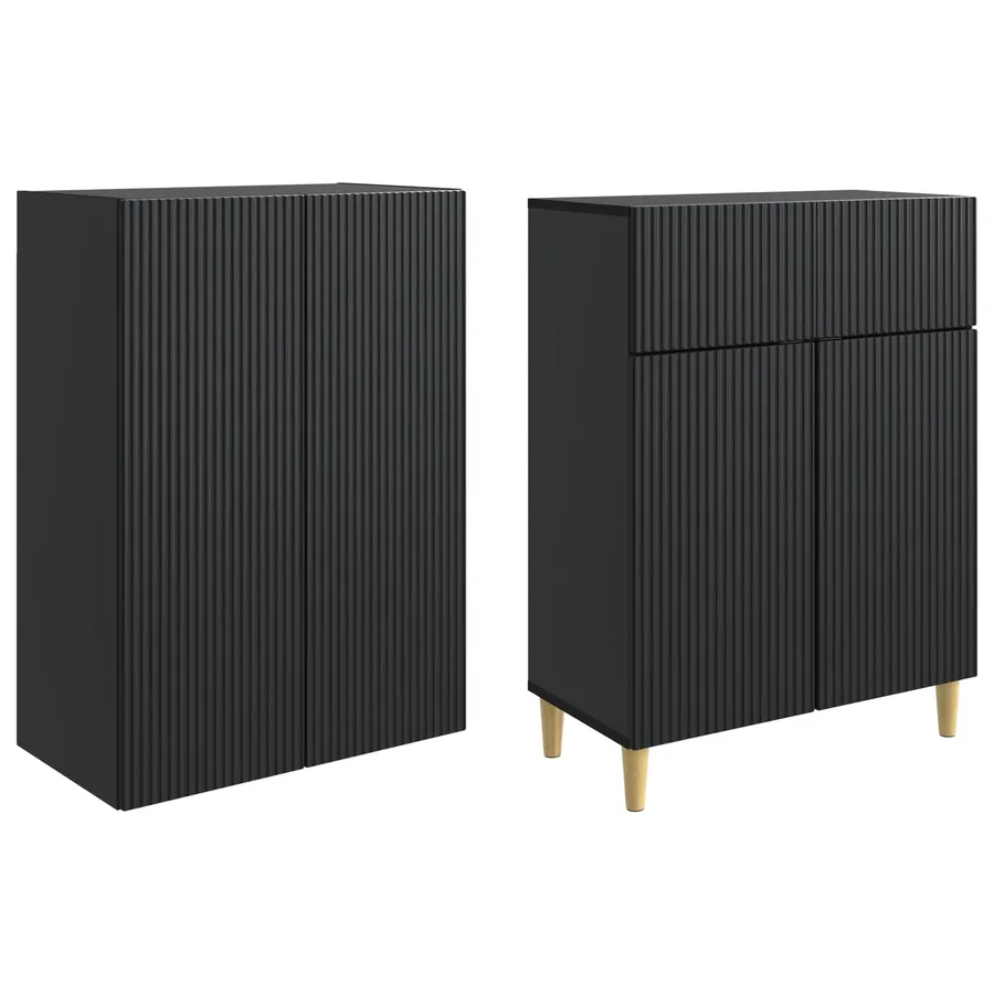 Ensemble de Meubles 2 pcs 66 x 34,5 x 90 cm Bois d'ingénierie - 4
