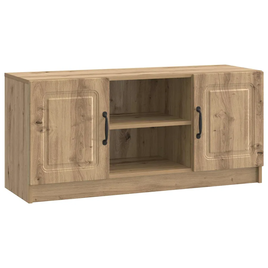 Meuble TV 102 x 34,5 x 47 cm Chêne artisanal Bois d'ingénierie - 2