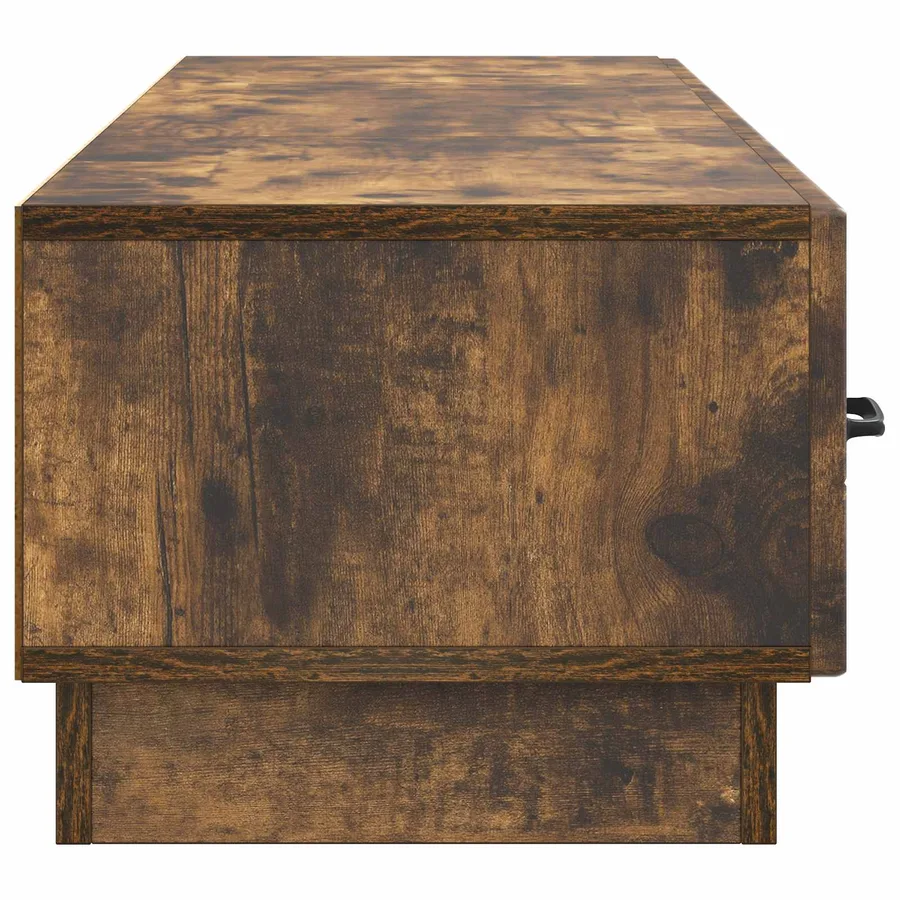 Meuble TV Chêne fumé 147 x 34,5 x 27 cm Bois d'ingénierie - 7