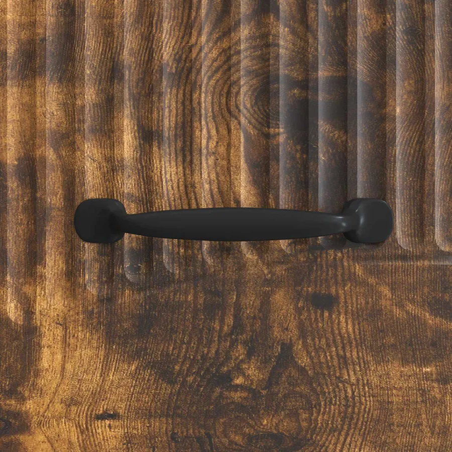 Meuble TV Chêne fumé 147 x 34,5 x 27 cm Bois d'ingénierie - 8