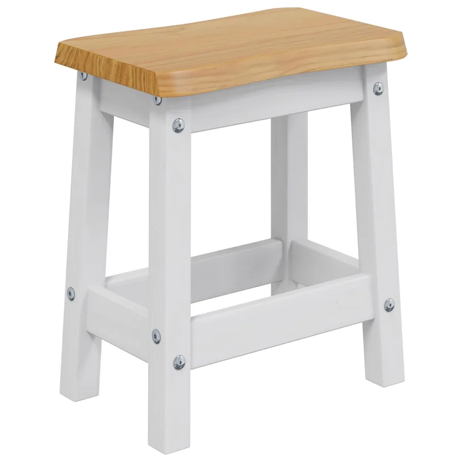 Tabouret de bar EKAI 2 pcs Blanc 40 x 29 x 45,5 cm - 3