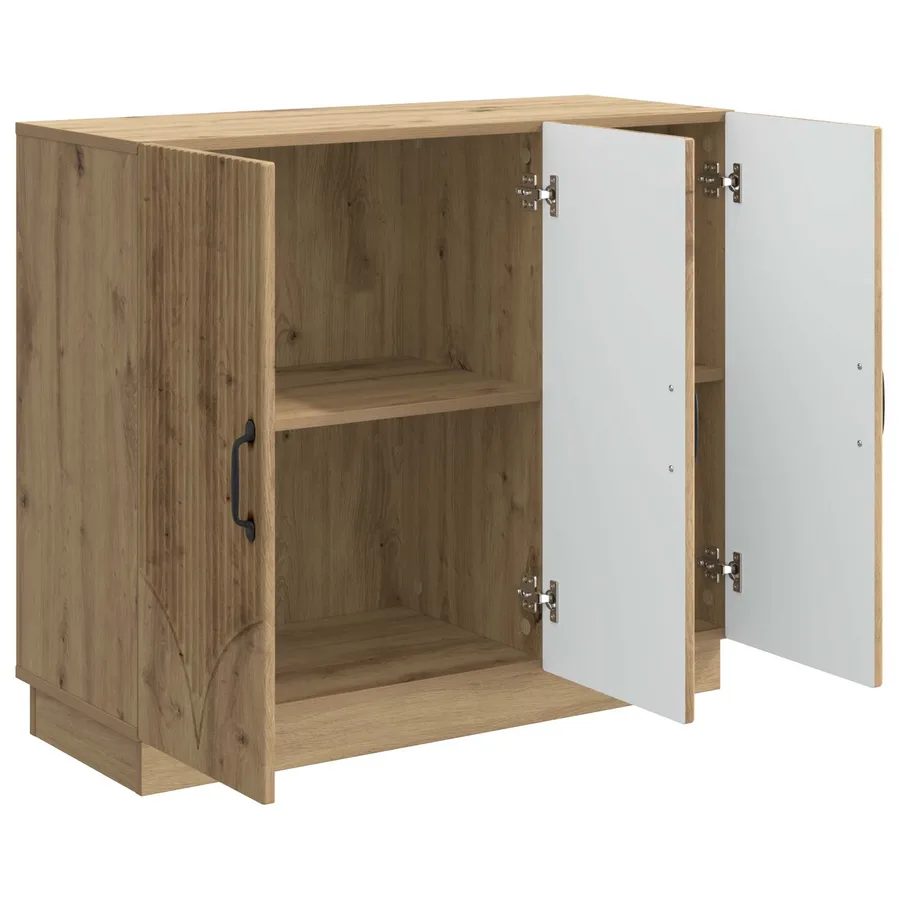 Buffet Chêne artisanal 89 x 34,5 x 77 cm Bois d'ingénierie - 5