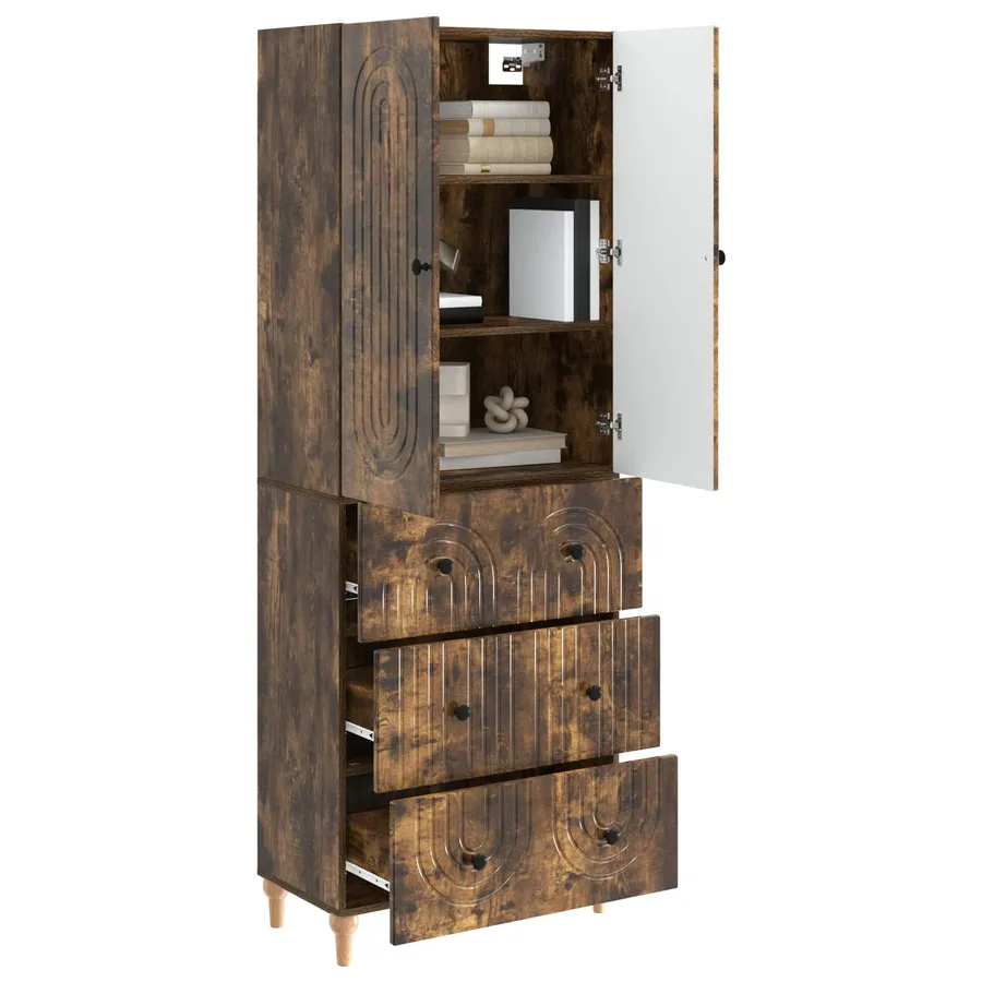 Ensemble de Meubles 2 pcs 66 x 34,5 x 90 cm Bois d'ingénierie - 3