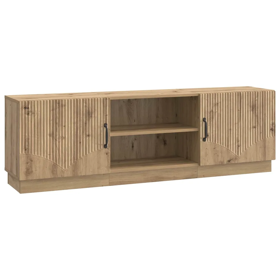 Meuble TV 150 x 31 x 47 cm Chêne artisanal Bois d'ingénierie - 2