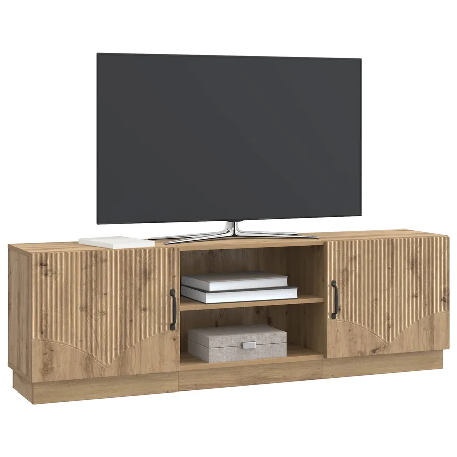 Meuble TV 150 x 31 x 47 cm Chêne artisanal Bois d'ingénierie - 3